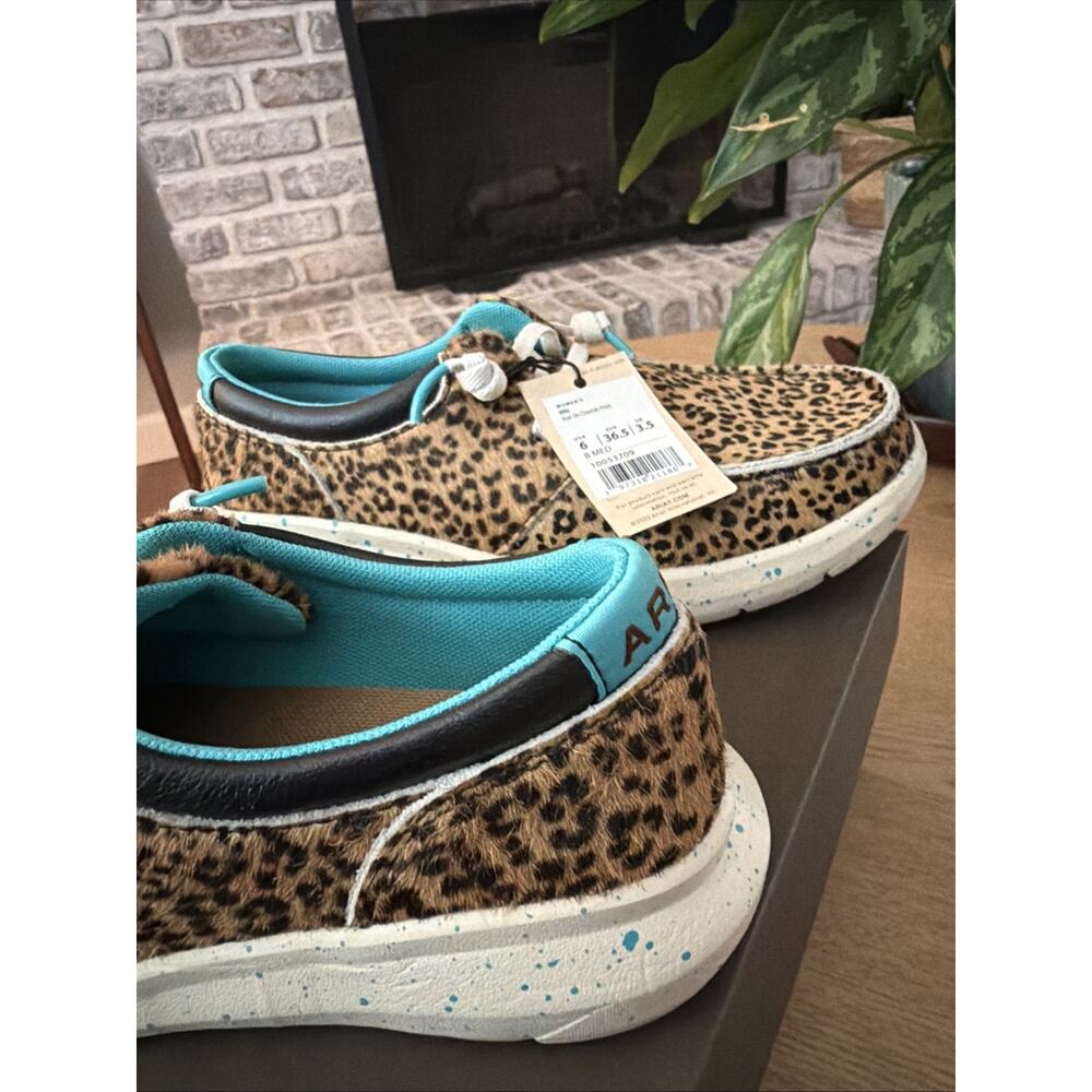 Ariat Hilo Womens 6 Hair On Cheetah Print Casual Sneaker 10053709 - Picture 2 of 11